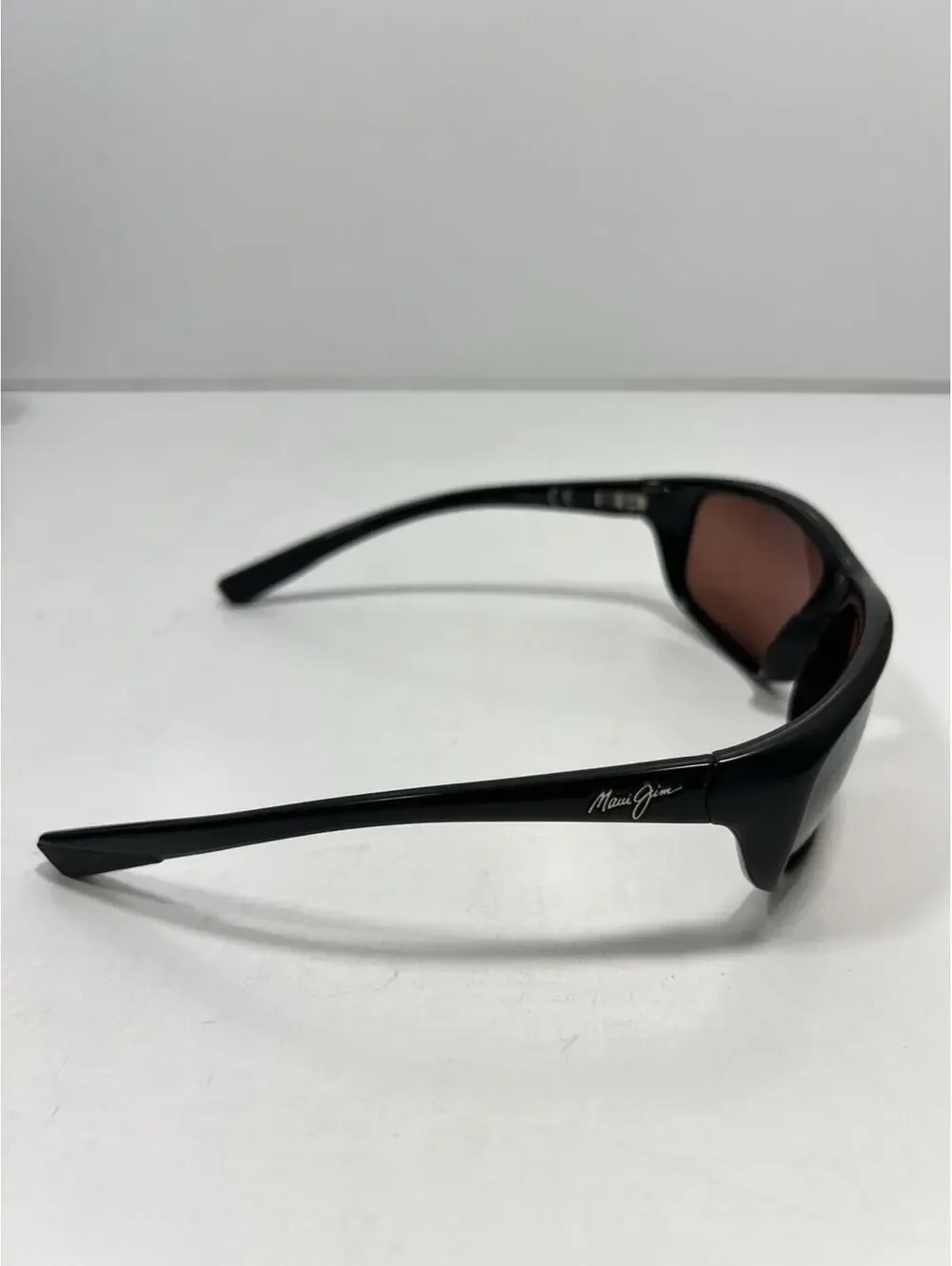 Maui Jim Spartan Reef MJ 278-02 Sunglasses Brown Wrap Polarized case script